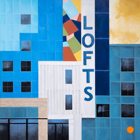 photo of Lofts building abstract painting