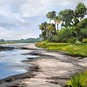 photo of Guana River marsh painting